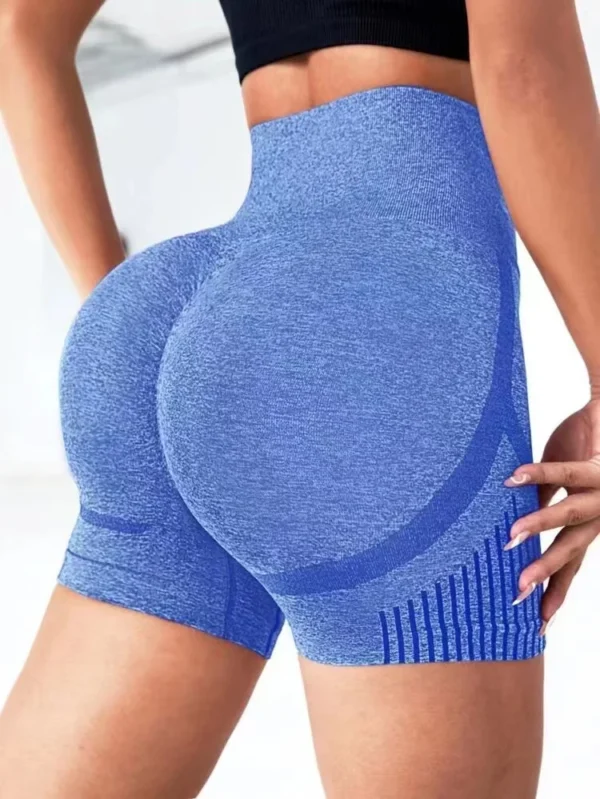 Women’s High-Waist Seamless Yoga Shorts – Butt-Lifting Workout Shorts for Yoga, Gym & Running